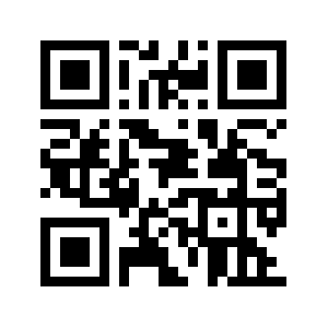 Schwarz-wei&szlig;er QR-Code auf wei&szlig;em Hintergrund, quadratisch und pixelartig gestaltet.